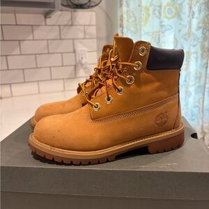 Timberland Kids Brown Leather Boots